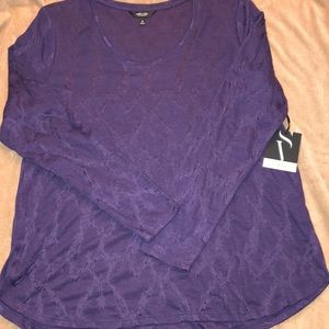 Simply Vera/Vera Wang long sleeve purple top
